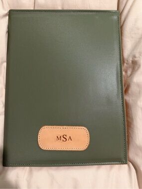 Jon Hart Design Olive Green Leather folio